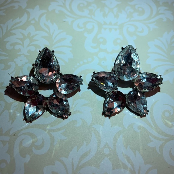 Silver Sparkle Studs - Picture 2 of 3